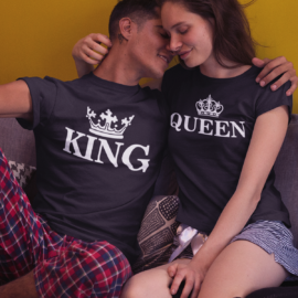 Classic Queen and King páros póló