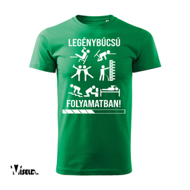 Legénybúcsú folyamatban póló