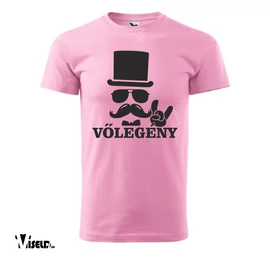 legénybúcsú vőlegény rózsaszín póló