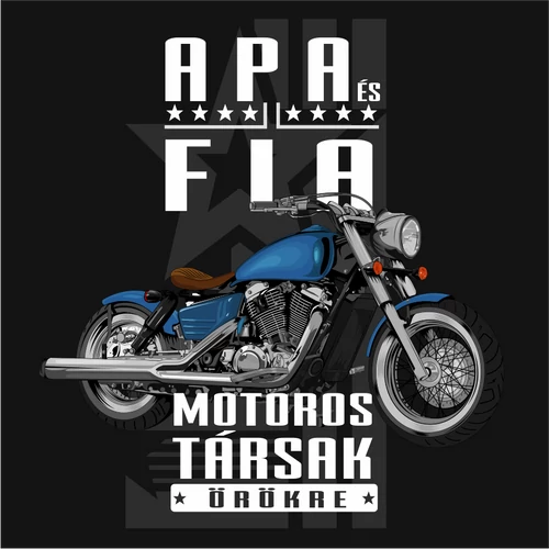 apa-és-fia-motoros-társak-póló