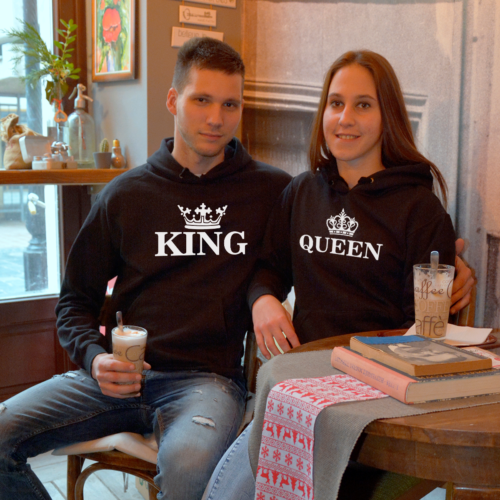Classic Queen & King páros pulóver