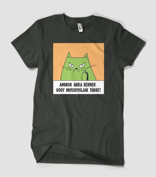 Amikor arra kérnek macskás póló