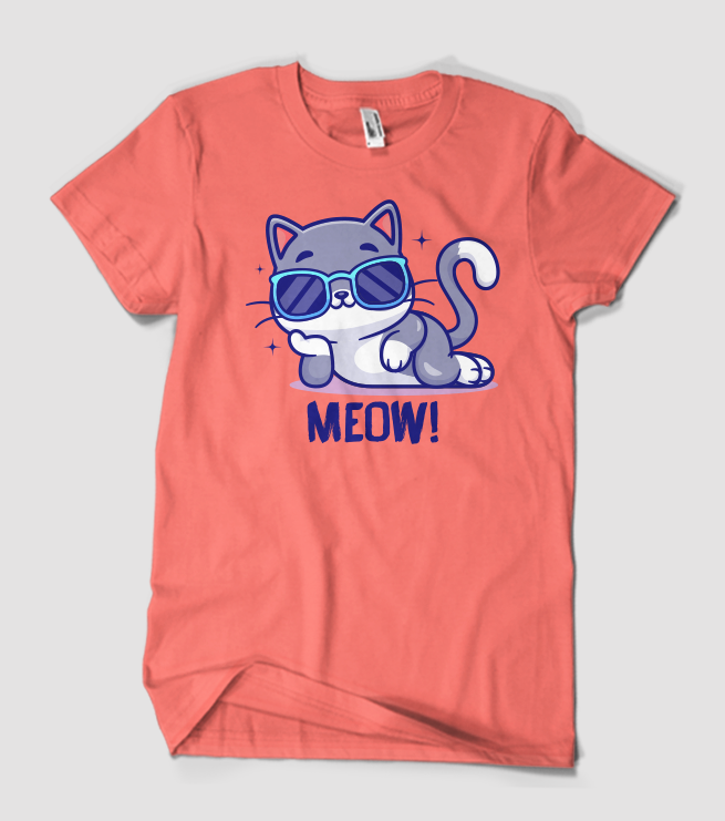 Meow macskás póló