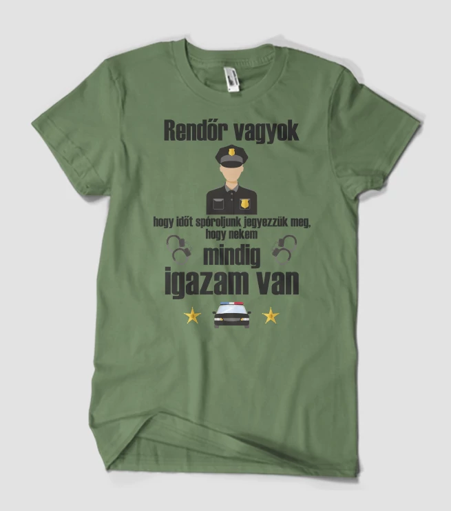 Rendőr vagyok póló