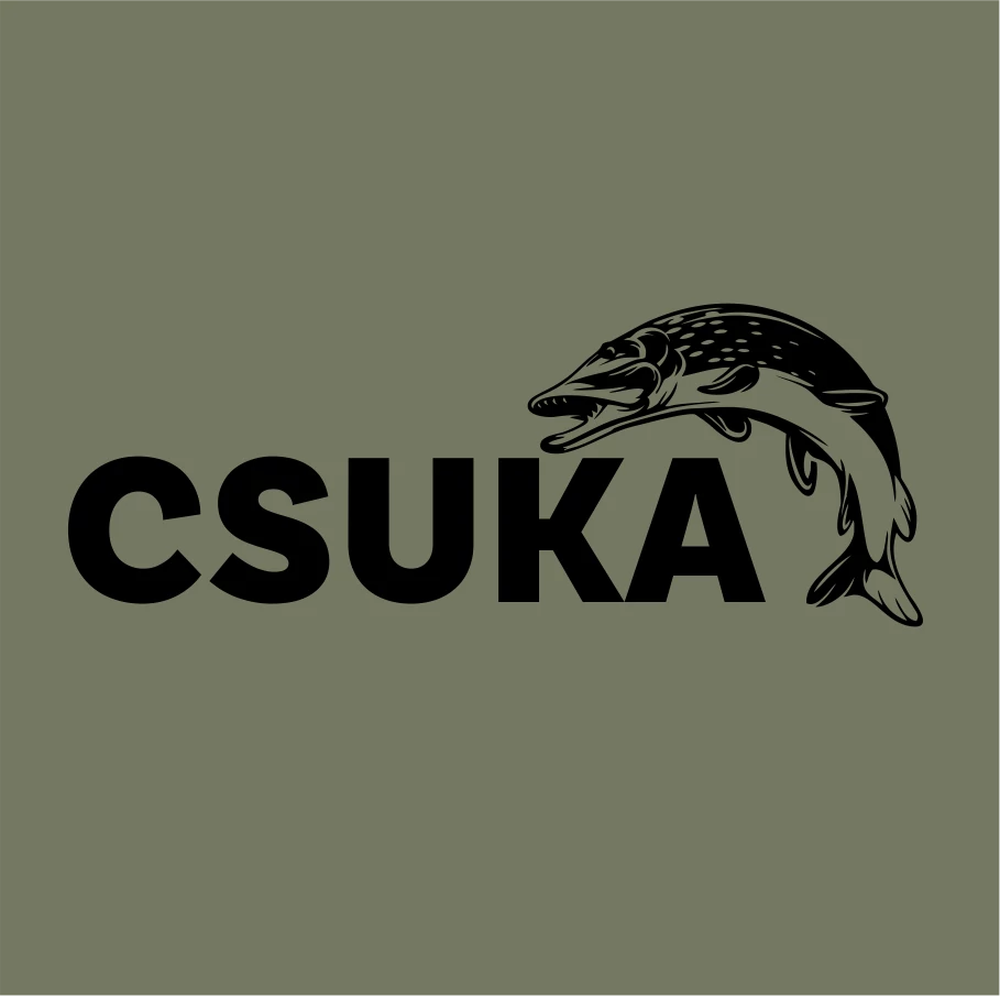 Csuka horgászos póló
