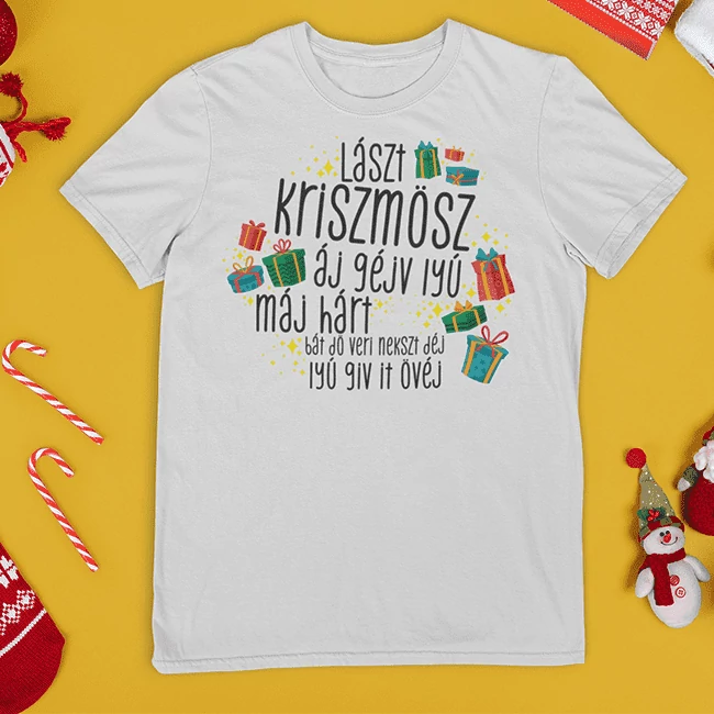 Laszt kriszmösz póló