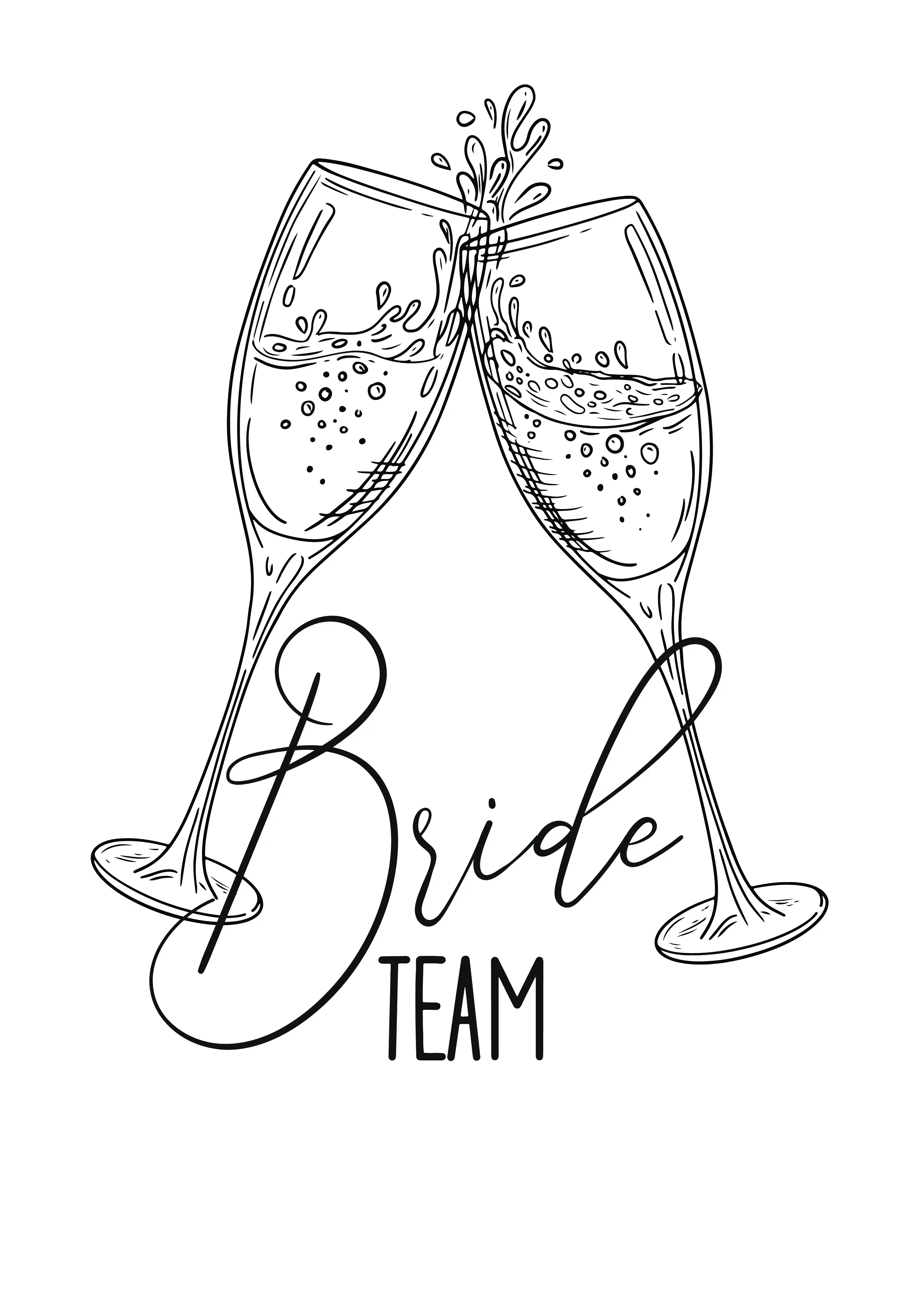 Bride team póló