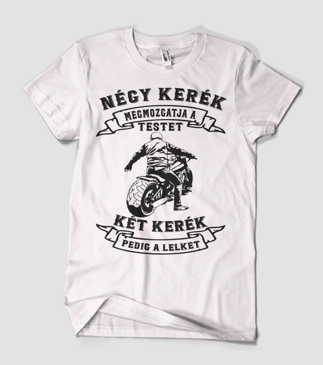 Két kerék motoros póló