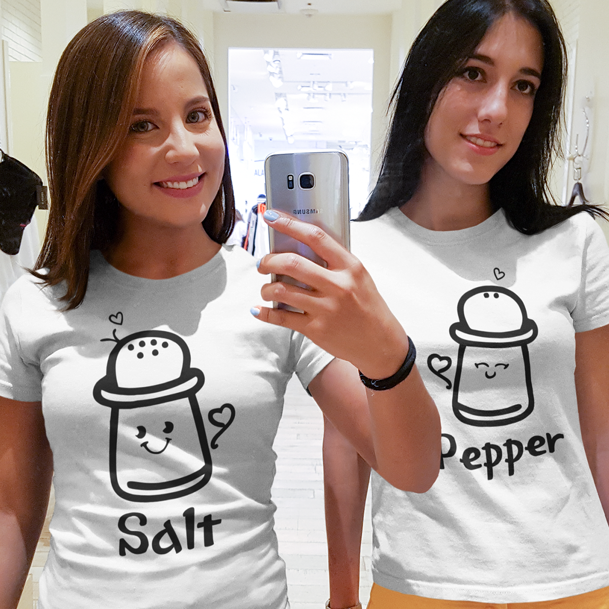 Salt and pepper barátnős páros póló