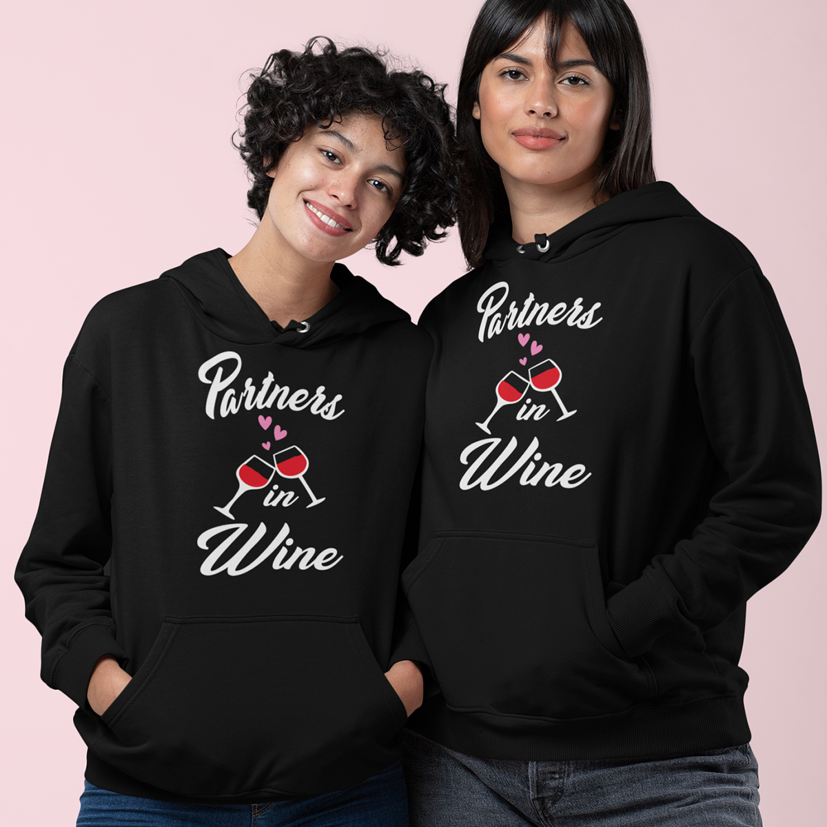 Partner in wine barátnős páros pulóver