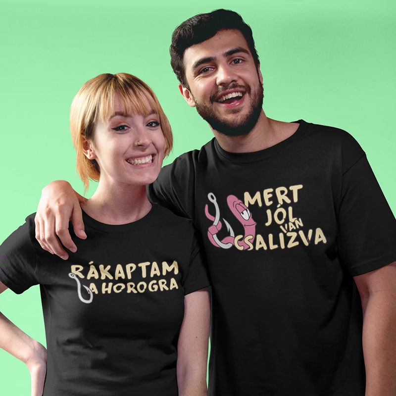 Horgász páros póló